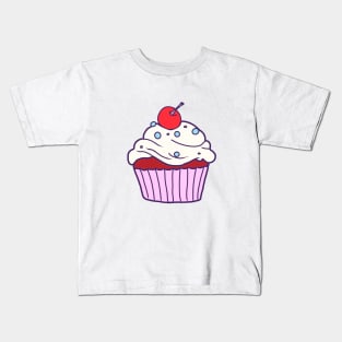 Red Velvet Cupcake Kids T-Shirt